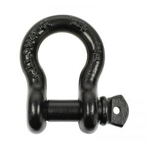 Bow Shackle, Black, 3.25T WLL