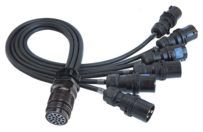 Socapex 16A Spider Plug (In)